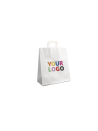 Moonpack Sacs poignées plates papier blanc S