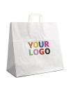 TAS MET PLAT HANDVAT - WIT XL (44x15x49,5cm)