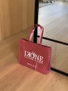 Sac réutilisable personnalisé en PP non tissé  – "Oslo" Rose Gold (41x12x35 cm)