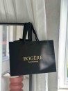 Moonpack Sac papier luxe poignées rubans - Noir M