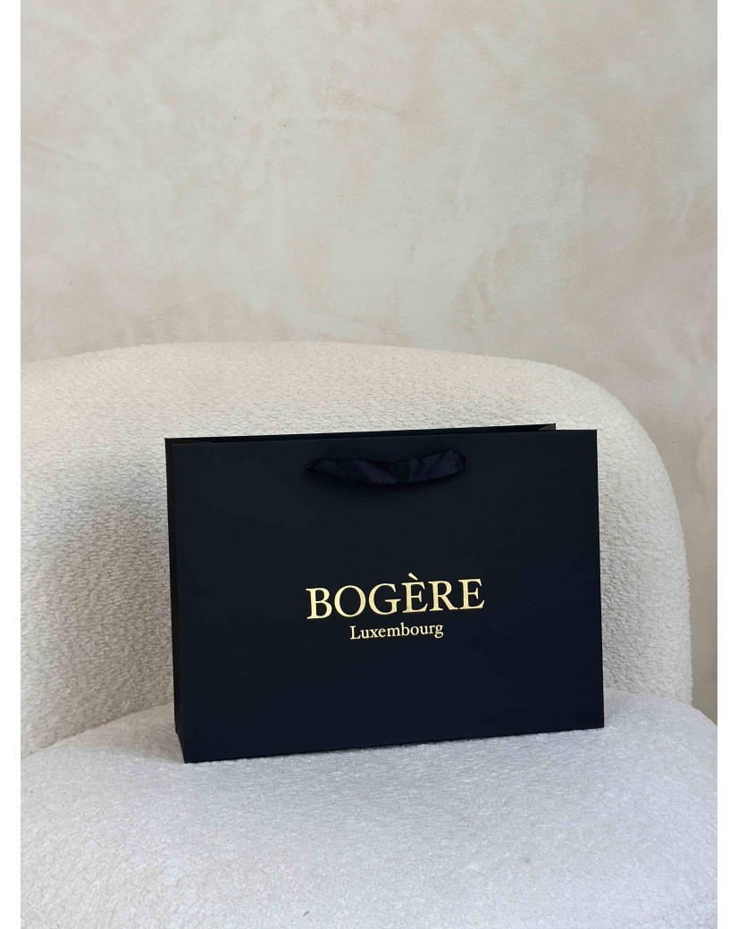 Schwarze Luxuspapiertüten – M (35x12x25 cm)