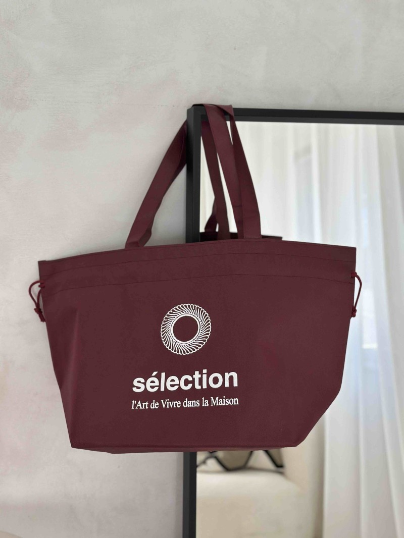 Bolso reutilizable Nice Burdeos L (58x24x35cm)
