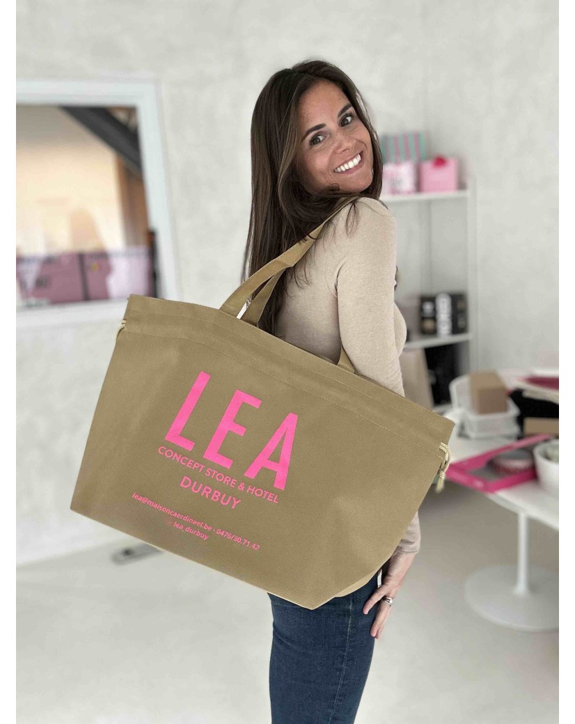 Nice Tragetasche Beige L (58x24x35cm)
