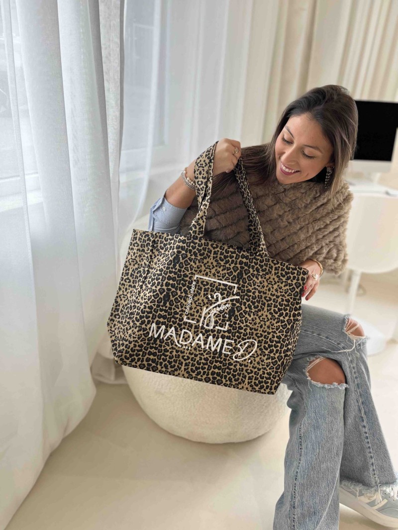 NANCY TASCHEN - DUNKLER LEOPARD 🖤 (43x15x36 cm)