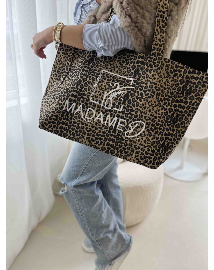 NANCY TASCHEN - DUNKLER LEOPARD 🖤 (43x15x36 cm)