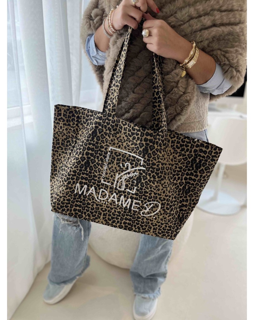 NANCY TASCHEN - DUNKLER LEOPARD 🖤 (43x15x36 cm)