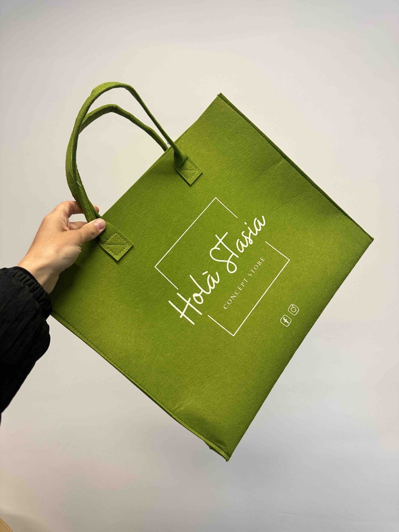 GRENOBLE TASCHEN - GRÜN - L (42x12x35cm)