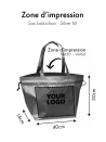 NICE BAG SILVER – M (40x14x30 cm)