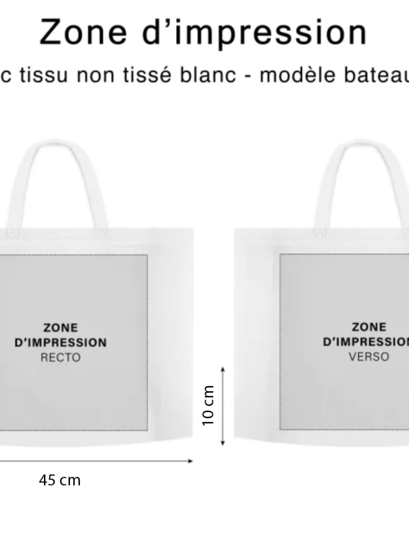 SAC MARSEILLE BLANC - M (45x10x35cm)