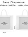 SAC MARSEILLE BLANC - M (45x10x35cm)