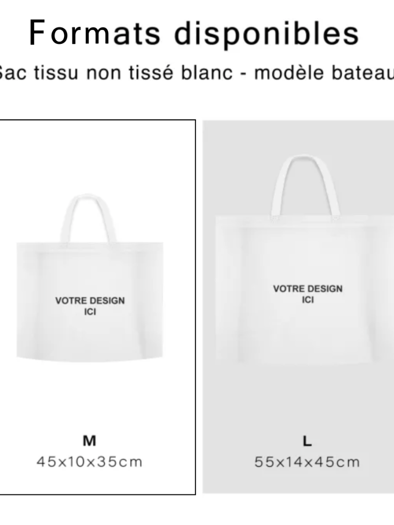 SAC MARSEILLE BLANC - M (45x10x35cm)