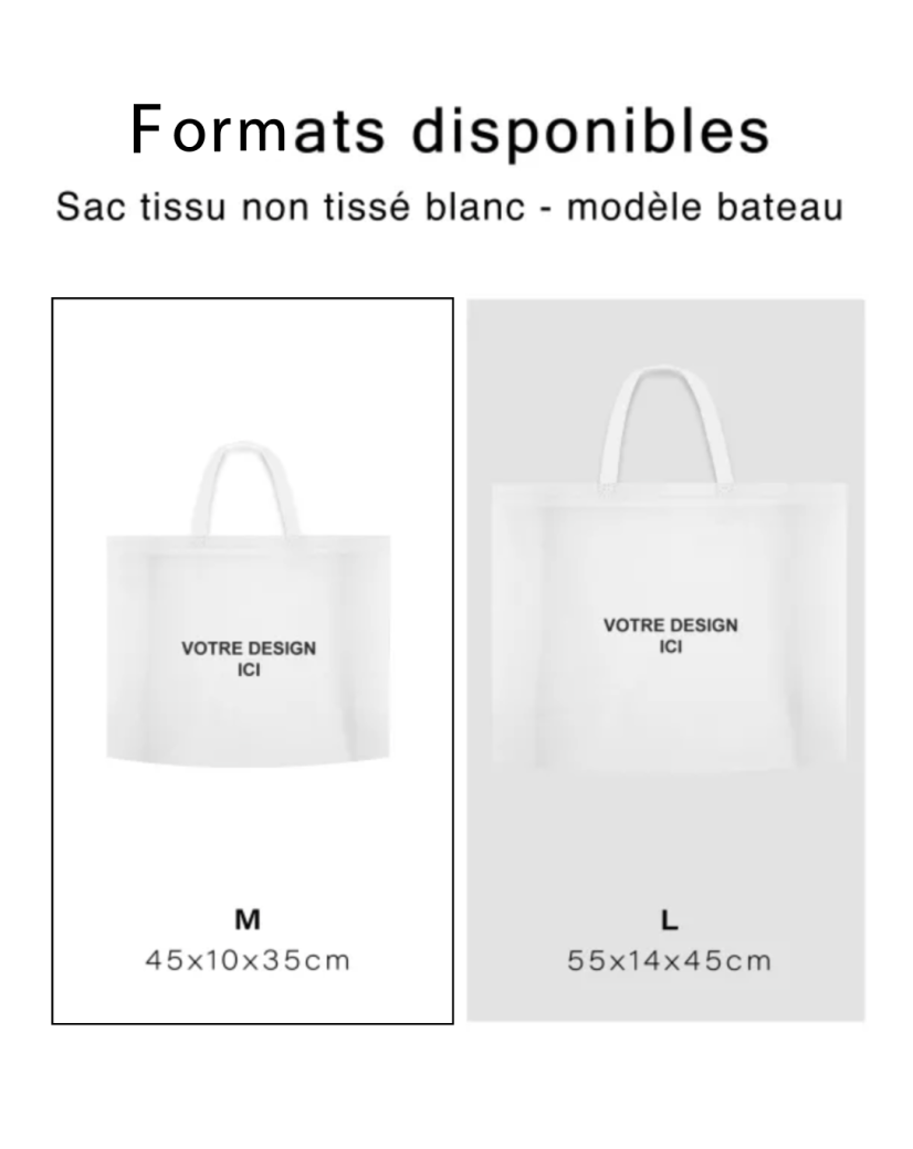 SAC MARSEILLE BLANC - M (45x10x35cm)