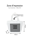 Sac Non Tissé Personnalisé Blanc – Cabas Publicitaire Nice M | Moonpack
