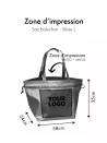 Sac Non Tissé Personnalisé Argenté – Cabas Métallisé Nice L