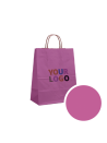 Papieren Tas Roze M (22x10x31cm)