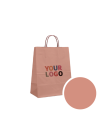 Paper Bag Apricot M (22x10x31cm)