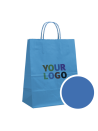 Bolsa de papel Azul L (32x12x41cm)