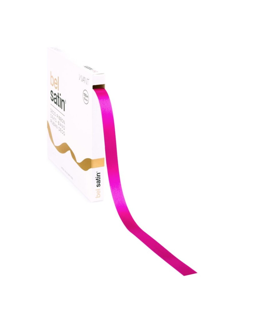 Satin Ribbon – Magenta 15mm – 100m
