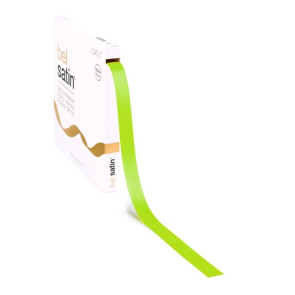 Cinta de Satén – Spring Green 15mm – 100m