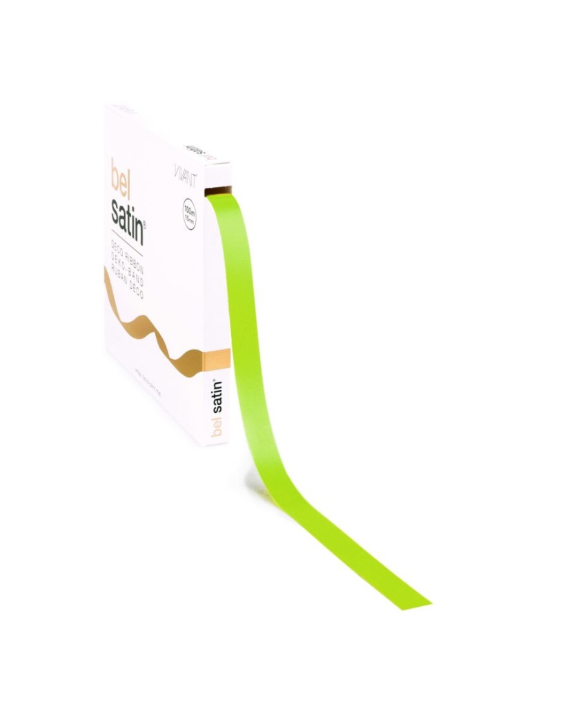 Satinband – Spring Green 15mm – 100m