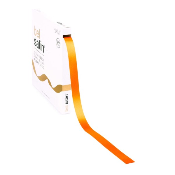 Satin Ribbon – Orange 15mm – 100m