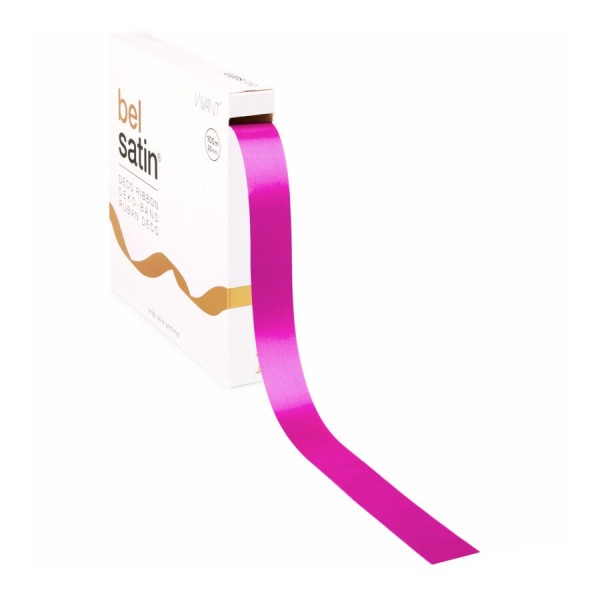 Satinband – Magenta 25mm – 100m